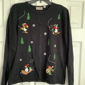 Croft & Barrow Penguin Cardigan